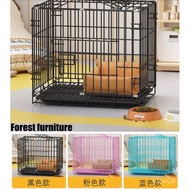 With toilet household indoor medium-sized dog cat dog villa small dog cat cage pet cage large dog dog cage HU3R