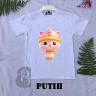 KATUN Children's Cotton T-shirts Cute cat cat Short Sleeve Custom Cartoon Clothes Unique Cute Cool S