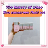 The history of whoo gongjinhyang hydrating sunscreen fluid special gift set 60ml+13ml*4ea