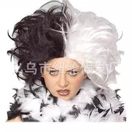 Black White Wig Kuira Wig Yin Yang Wig HMS Halloween Vampire Witch Wig Ghost Festival Wig