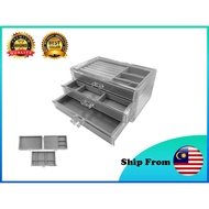 3 Tier / Layers Acrylic Jewellery Storage 3 Drawers Jewelry Box / Accessories Storage Organizer - Re