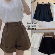 2-button fold-over shorts in 3 colors