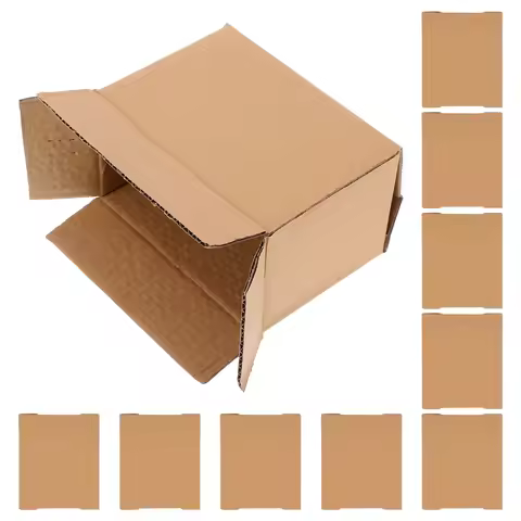 10Pcs Corrugated Shipping Boxes Heavy Duty Cardboard Packing Moving Storage Small Mailer Boxes for S