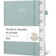 2026 Planner, Weekly and Monthly Calendar Planner from Jan. 2026 - Dec. 2026, 6" x 8.5" Linen Hardco