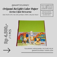 Origami BeLight Color Paper Colored Folding Paper Size 14X14 CM Vol. 30 Sheets 10W Small Size