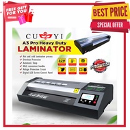 CUYI A4 / A3 Size Laminator HOT / COLD / REVERSE Function 220V Heavy Duty Laminating Machine