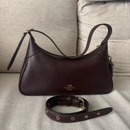 COACH ELLA小號肩背包-IM/濃咖啡色（CDV35)