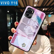 HP [A29] Vivo Y16 Glitter Glass Softcase / Case Vivo Y16hp Vivo Y16 Mobile Phone Case/ Vivo Y16 Case