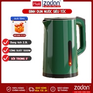 Ấm đun siêu tốc Bình đun nước siêu tốc 2.3L - Bảo Hành 1 Năm - Ấm đun siêu tốc- An toàn cho mọi gia 