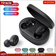 MIRACLE A6s Tws Headset Wireless Bluetooth-compatible Earphones Sports Stereo Music Earbuds Compatible For Xiaomi Huawei