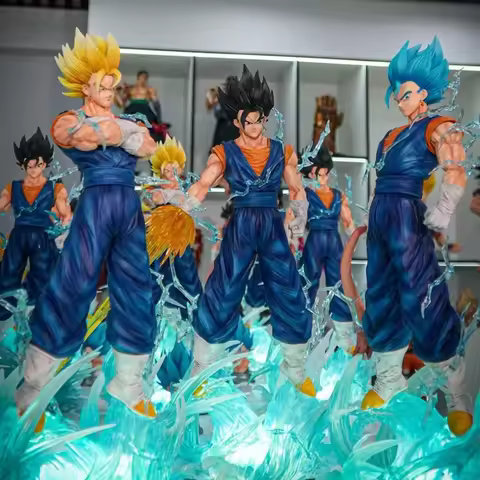 Dragon Ball New 40CM Statue Bro JT HB Beget Glowing Triple Head Sculpture Top-tier Version Anime Fig