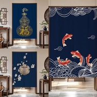 Chinese Style Room Divider Curtain, Tension Rod Installation for Bedroom/Kitchen Privacy
