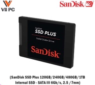 SanDisk SSD Plus 120GB/240GB/480GB/1TB Internal SSD - SATA III 6Gb/s, 2.5 /7mm