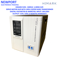 Himark SVM-5000VA 5000W Automatic Voltage Regulator (AVR) with 100% Copper Wire Transformer, Servo M