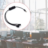 GENUG 40cm 15 75in USB to 3-Pin 4-Pin PWM 5V USB Sleeved Fan Power Adapter Cable with ON Toggle Blac