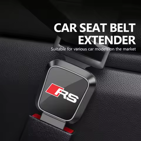 Car Safety Belt Extender Seat Belt Lock Buckle Plug Accessories For Audi RS SLINE RS3 RS4 RS5 RS6 RS