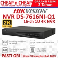 Hikvision 16 Channel DS-7616NI-Q1 2MP 4MP 8MP - Hik Vision 4CH 8CH 16CHNVR
