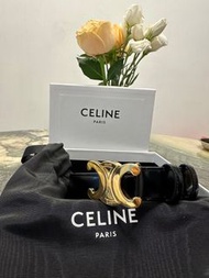 Celine belt 2.5cm x 75cm  平滑小牛皮TRIOMPHE皮帶
