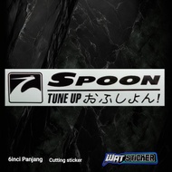 Sticker cutting tune up Spoon