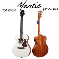 กีตาร์โปร่ง 40นิ้ว Mantic gt10m pro top solid ไม้หน้าแท้ เสียงดี สเปกสูง