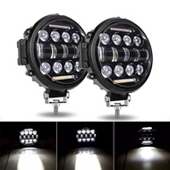 7 นิ้ว 150W รอบจุด LED Pods Light Bar สูง/ต่ํา Beam DRL ทํางานขับรถโคมไฟสําหรับรถบรรทุก Jeep Off Roa