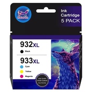 5 Premium 932 XL 933 XL Cartridge Combo for OfficeJet 7612 6700 7110 6600