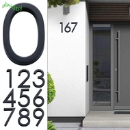 IOLINIDT 4inch/10cm Door Label  Black ABS Acrylic For Home Mailbox Hotel Address 0 To 9