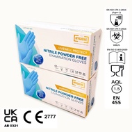 BUNDLE of 2 [SG Ready Stock] LIVEWELL Nitrile Powder Free Examination Gloves PPE Cat 3