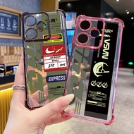 Compatiable with Realme 14 Pro C63 C53 C51 Note 50 NASA DHL Barcode Label Clear Plating Case Anti Dr