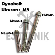WHOLESALE (1 BOX) DYNABOLT WALL CONCRETE BOLT DINABOL 8x40 8x65 8x85 10x50 10x65 10x77 10x97 12x60 1