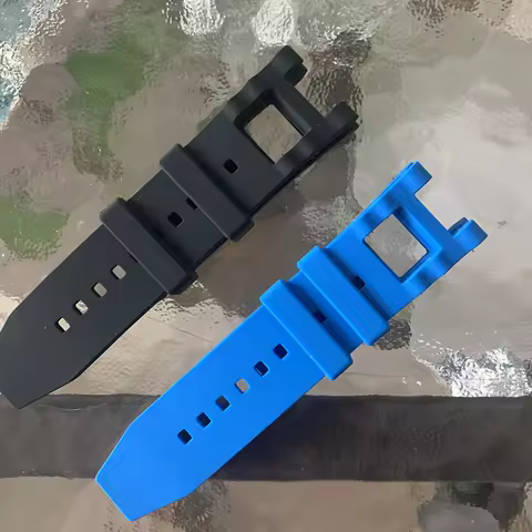 28mm Black Comfortable Silicone Watch Strap Replacement Bracelet for Invicta Subaqua Noma III 50mm w