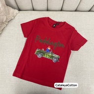 TSHIRT COTTON PREMIUM 2/3-12/13y PADDINGTON CARS RED