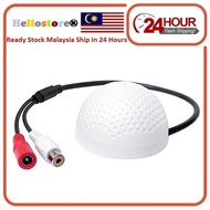 CCTV Mini Microphone Sound Monitor For CCTV Security Camera DVR (White)