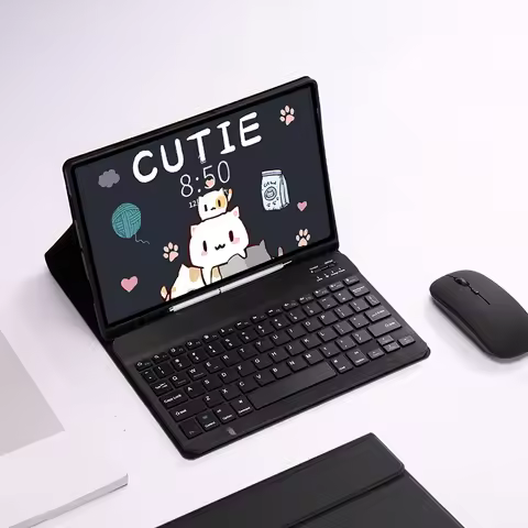 Case with Keyboard and Mouse for Samsung Galaxy Tab S10 FE S9 FE S9 S8 S7 S6 Lite Tablet Keyboard fo