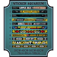 STIKER AQUARIUM IKAN PREDATOR