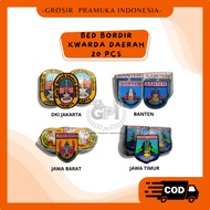 Wholesale (10-20pcs) Badge bet kwarda area Dki West Java, Banten, East Java embroidery