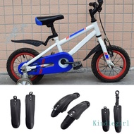 KING PVC Bike Mudguard Fits 12-20 Inch Childrens Bicycles Setup Front and Rear