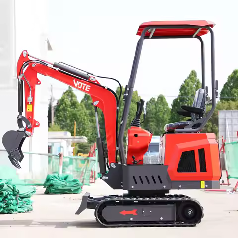 Free Shipping VOTE Brand Home Mini Excavator 1 Ton 2Ton Machinery New Crawler Digger EURO 5 Epa Kubo