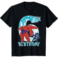 Disney Premium Distro Kids T-Shirt BIG hero 6 Baymax Hiro 6th Birthday Graphic T-Shirt