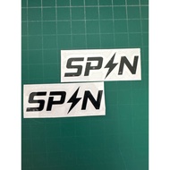 Spin sticker for fixed gear/fixie bicycle