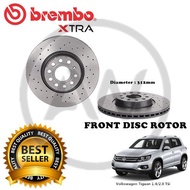 BREMBO XTRA Volkswagen Tiguan 1.4/2.0 TSi Front Rear Drilled Sport Racing Brake Disc Rotor