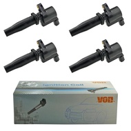 4Pcs Ignition Coil For Volvo C30 S40 S80 V50 V70 For Ford Focus 2 1.8L 2.0L Galaxy 2006-2015 Mondeo 