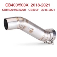or Honda CB400 CBR400 CB500F CB500X CBR500 CBR500R 2016 - 2022 Motorcycle Exhaust Escape Moto mid L