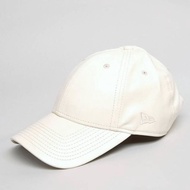 New Era White 9Forty Leather Look Cap