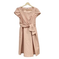 Aimer Dress v-neck pink Light Women Long Short sleeves 9size Direct from Japan Secondhand