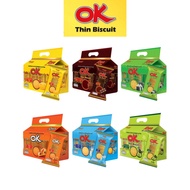 โอเค ทิน ขนมปังกรอบแผ่นบาง OK Thin Biscuit 360 กรัม (30 กรัม x 12 ซอง)
