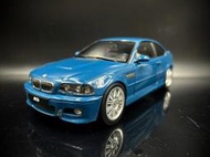 【收藏模人】Norev BMW M3 E46 2000 藍色 限量 歐洲限定 寶馬 模型車 1:18 1/18