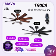 MAVA TROCA V2 60" DC INVERTER CEILING FAN