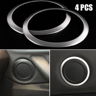 4pcs Car Door Ring Trim For BMW X1 F48 2016-2018 Speaker Ring Cover Interior Front Rear Trim Frame Decor Replacement Accessories