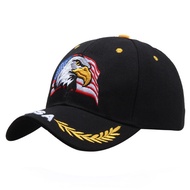 topi topi lelaki Lan Yin Eagle National Flag Five-pointed Star Embroidered Baseball Cap Peaked Cap S